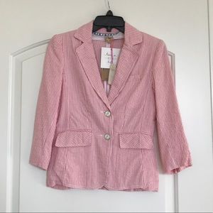 Cremieux Striped Nautical Blazer Sz 0